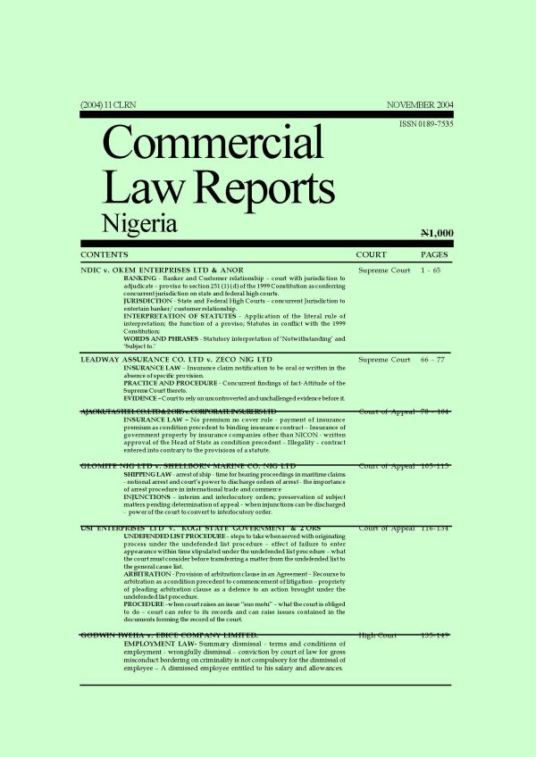 NOVEMBER 2004 - Volume