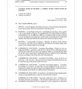 CENTRAL BANK OF NIGERIA v. GABRIEL OODO & ANOR.