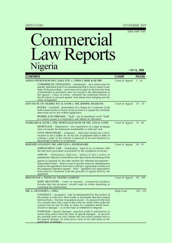 November 2007 - Volume