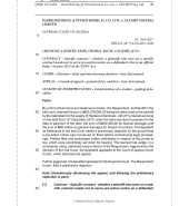 WARRI REFINING & PETROCHEMICAL CO. LTD. v. GECMEP NIGERIA LIMITED