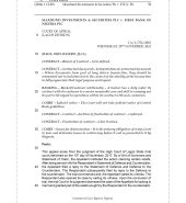 MAXIFUND INVESTMENTS & SECURITIES PLC v. F.B.N. PLC