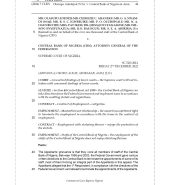 OLASUPO ADEDEJI & 9 ORS. v. CENTRAL BANK OF NIGERIA & ANOR.