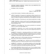 SOPETRO MARINE LIMITED v. NEPAL OIL & GAS SERVICES LTD. & ANOR.